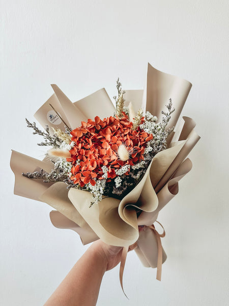 Valentine Mini Chocolate Ice Cream Cake + Preserved Roses Bundle