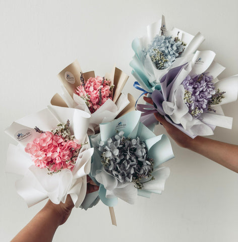 Copy of Simple Preserved Hydrangea Bouquets (Bundle of Assorted Colours)