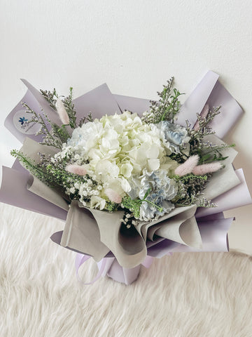 My Dearest One (White)- Hydrangea Bouquet