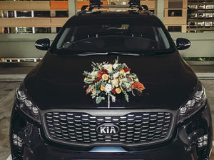 Wedding Car (Brown with White & Champagne)