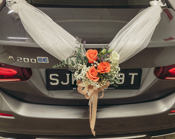 Wedding Car (Orange with Pink & Champagne)