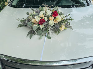 Wedding Car (Maroon with White & Champagne)