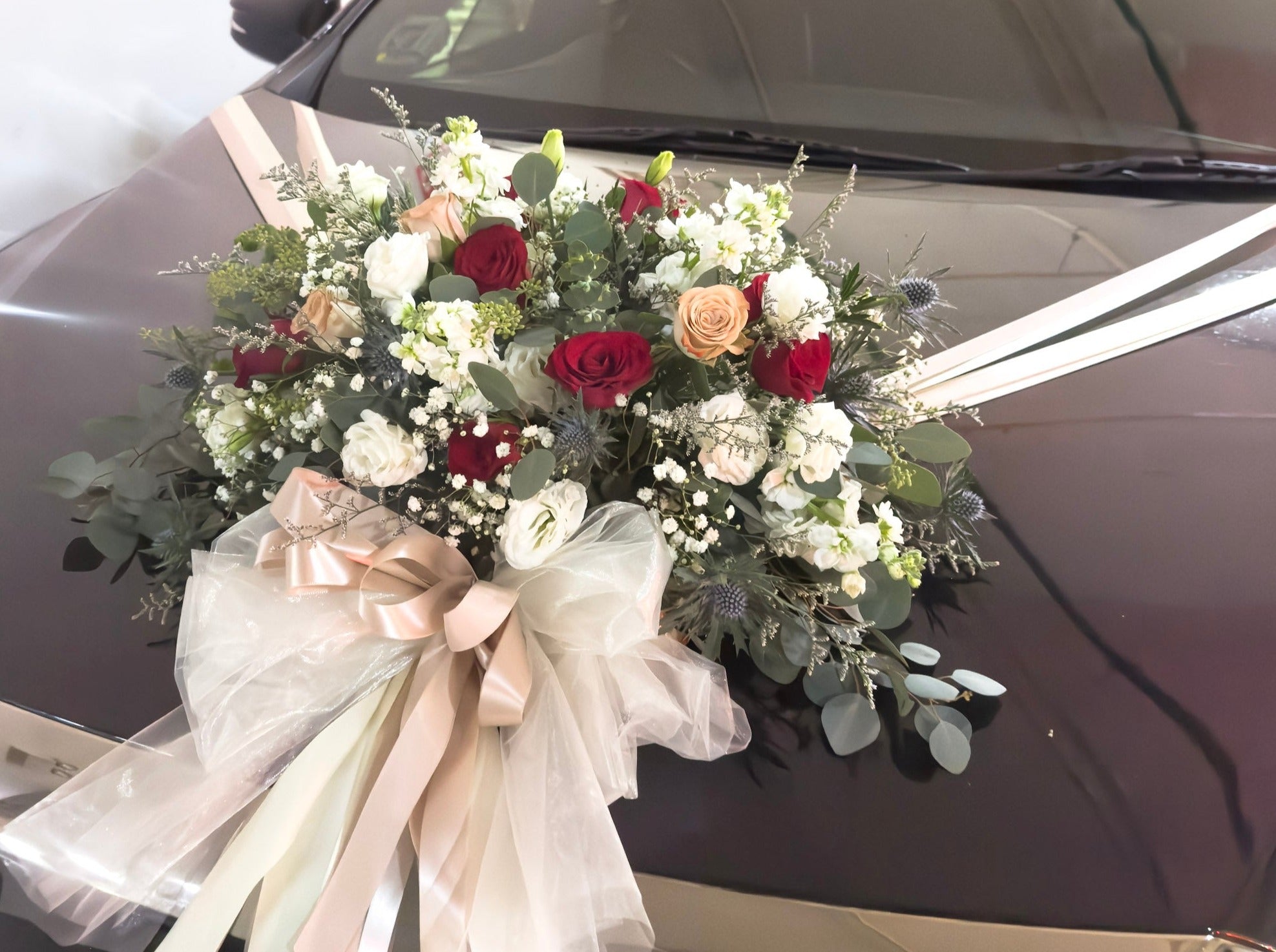 Wedding Car (Red, Cappuccino & White)